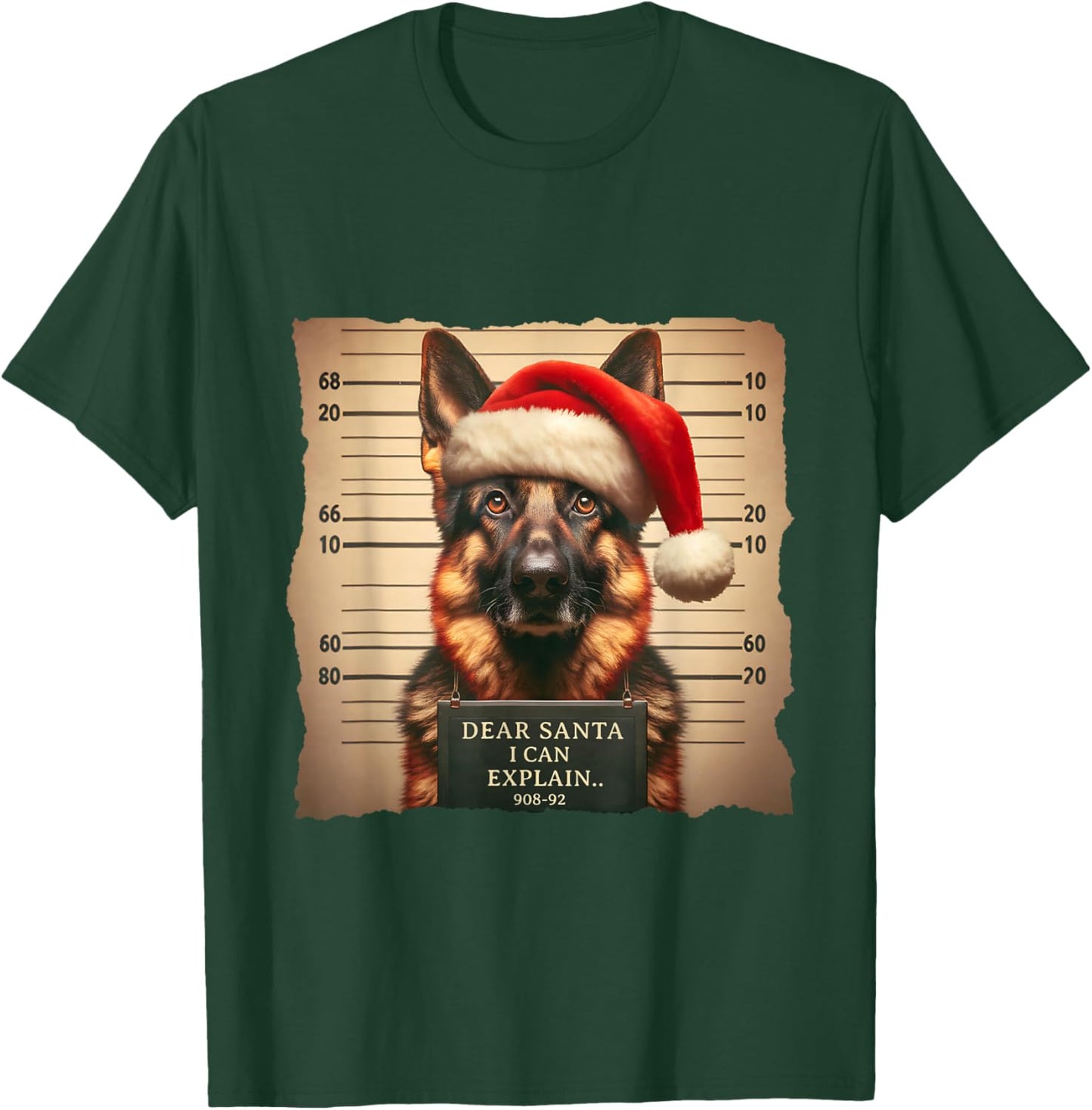 German Shepherd Dog Christmas Dear Santa I Can Explain T-Shirt - T-Shirt | Forest