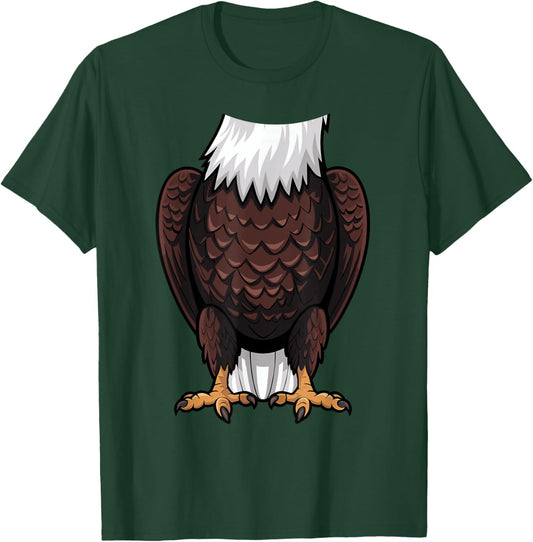 Bald Eagle Halloween Outfit Funny Simple Kids Costume Idea T-Shirt - T-Shirt | Forest