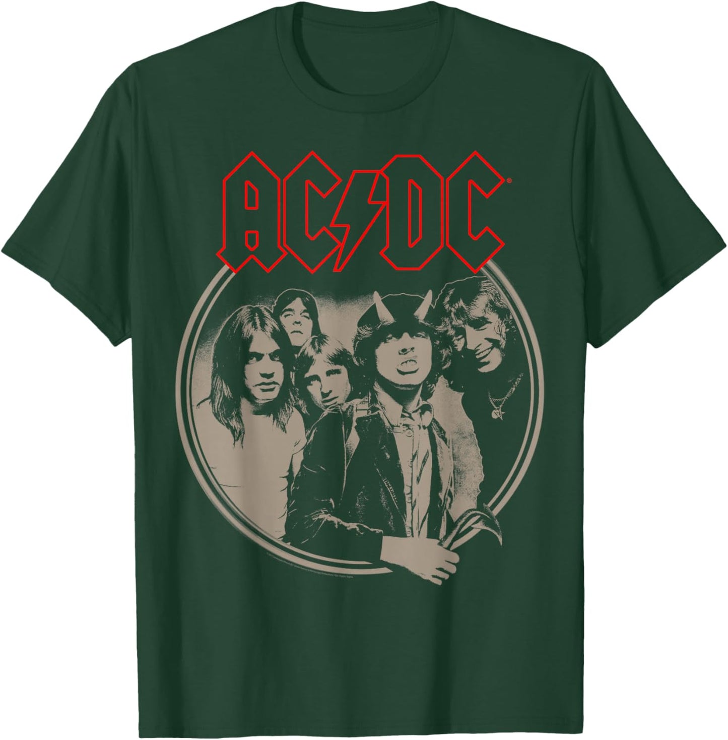 AC/DC - Framed - -Adults & Kids - Black - Small - Short Sleeve - Classic Fit - Rock Music Fans T-Shirt - T-Shirt | Forest