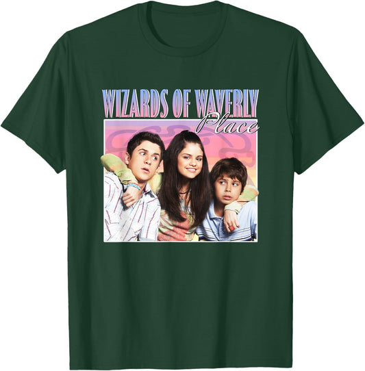 Disney Wizards of Waverly Place Russo Siblings Retro Poster T-Shirt - T-Shirt | Forest