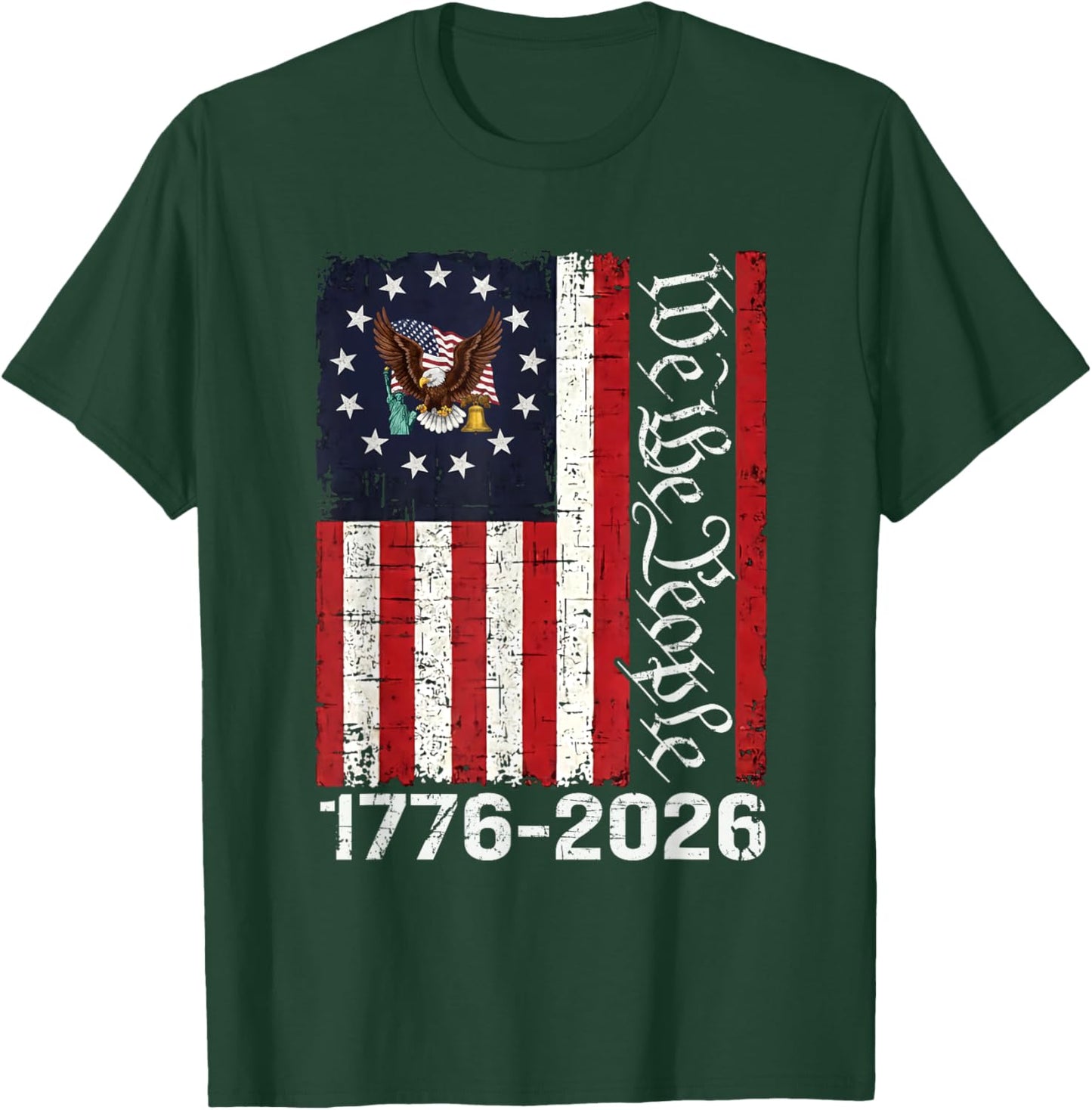 250 Years America Anniversary 250th Independence Day Freedom T-Shirt T-Shirt - T-Shirt | Forest