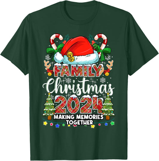 Family Christmas 2024 Matching Family Christmas Squad Xmas T-Shirt - T-Shirt | Forest