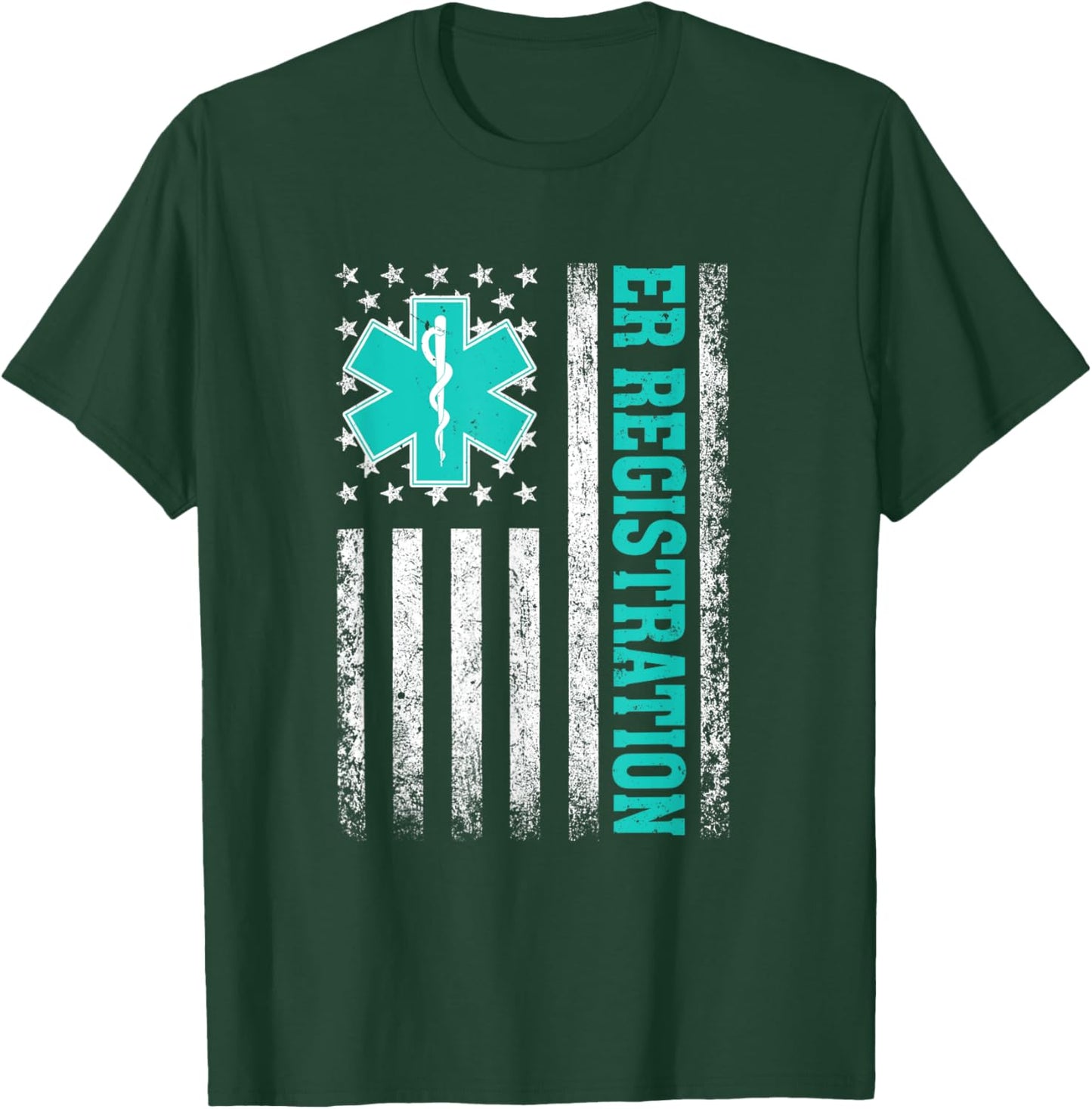 Emergency Room Registration Patient ER Registrar Nursing T-Shirt - T-Shirt | Forest