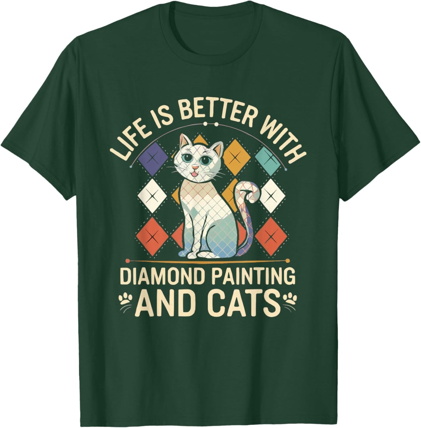 Diamond Painting Art Hobby Artistic Craft Diamond Painter T-Shirt - T-Shirt | Forest