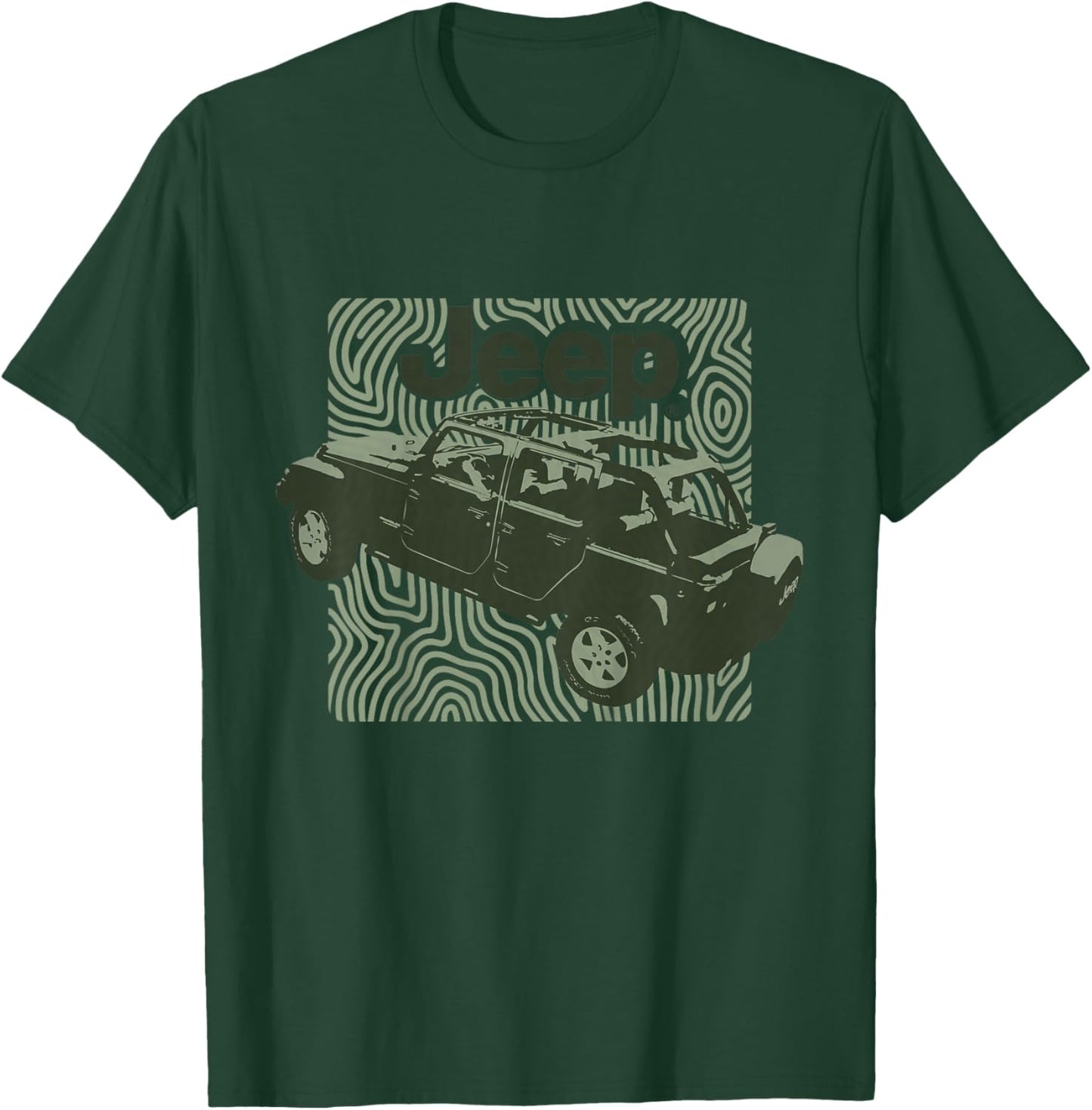 Kids Jeep Top Off - Officially Licensed T-Shirt - T-Shirt | Forest