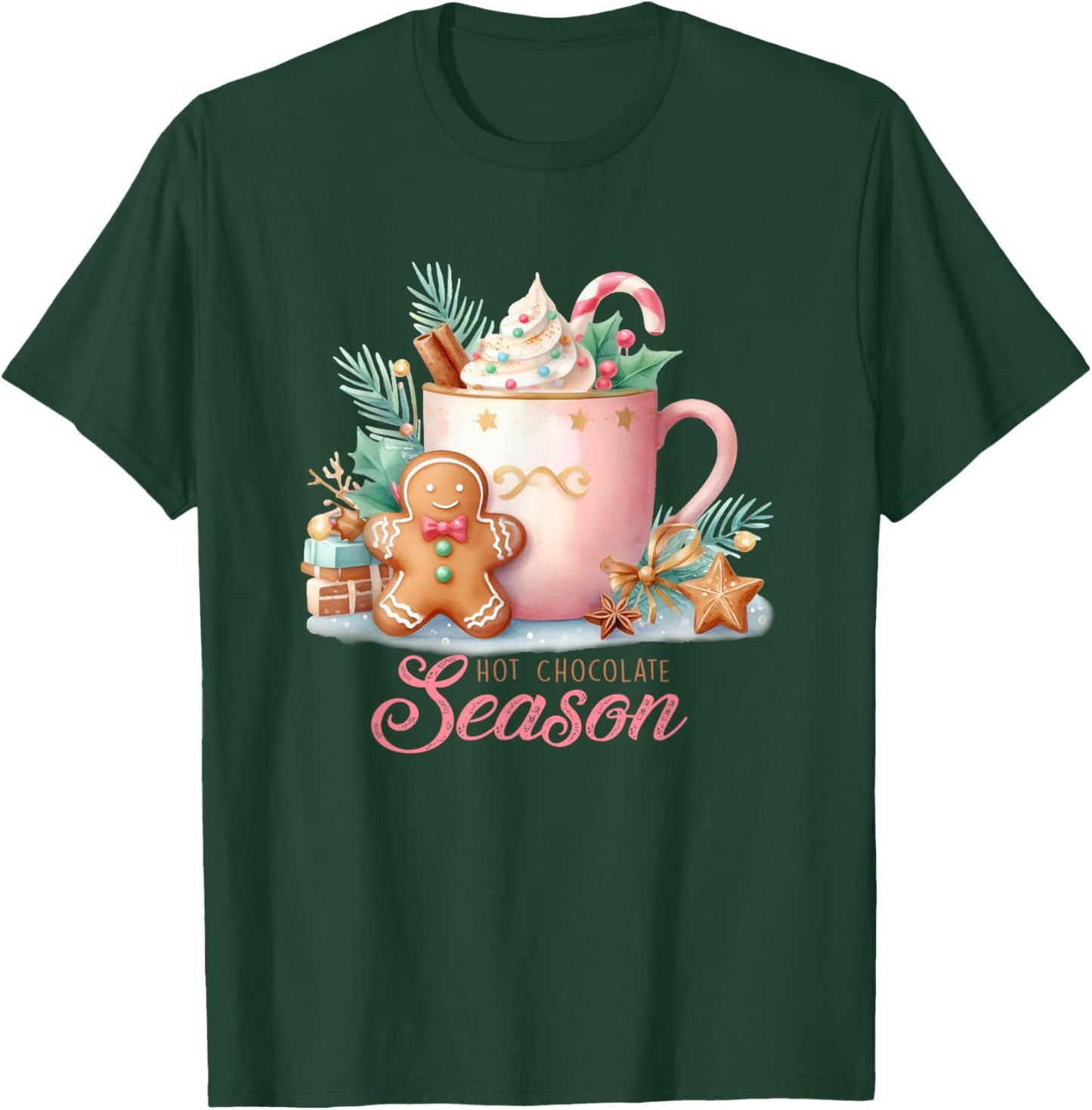 Cute Hot Chocolate Season T-Shirt - T-Shirt | Forest