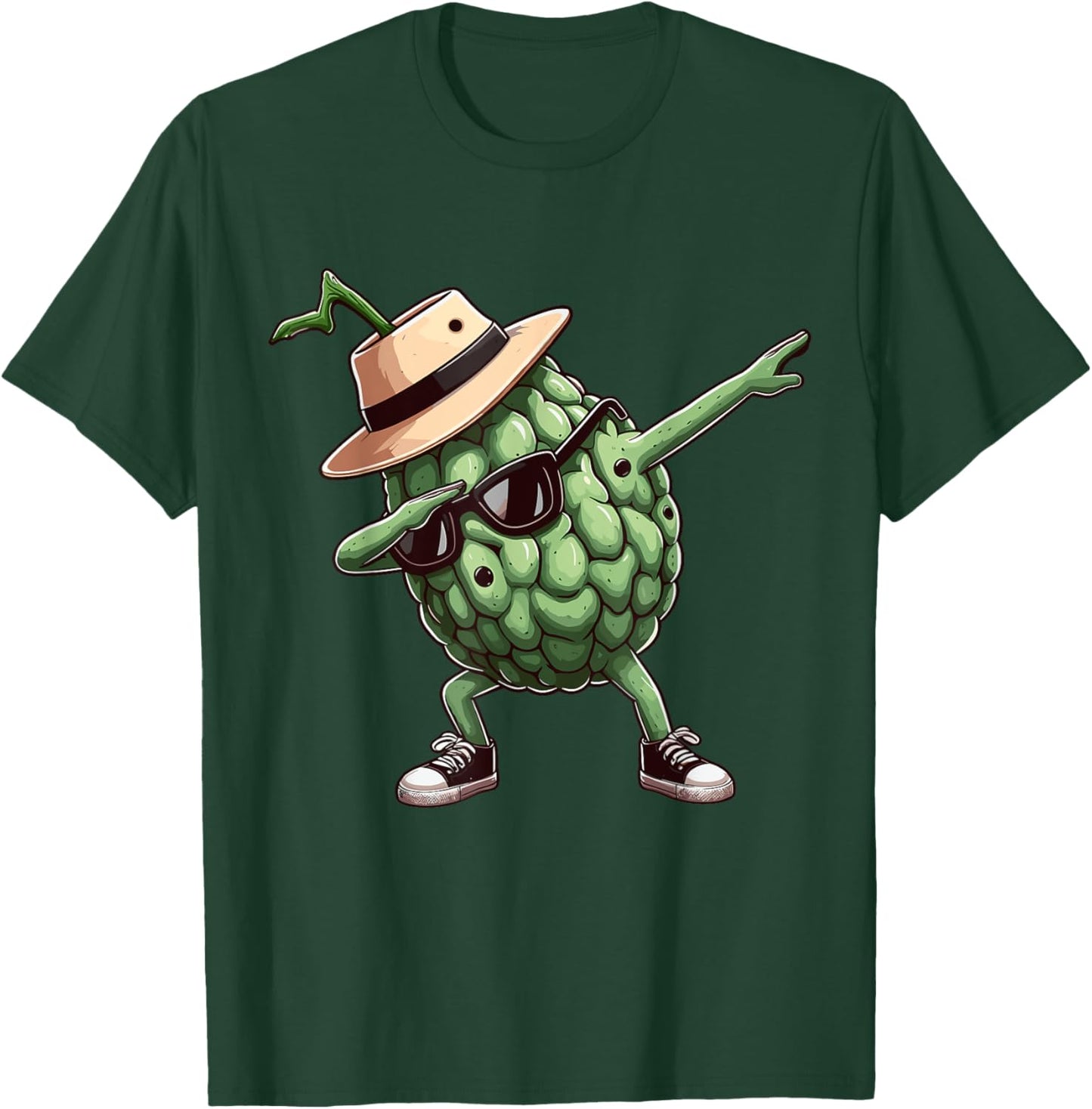 Cherimoya Dabbing Dance Sunglasses Fruit Lovers T-Shirt - T-Shirt | Forest