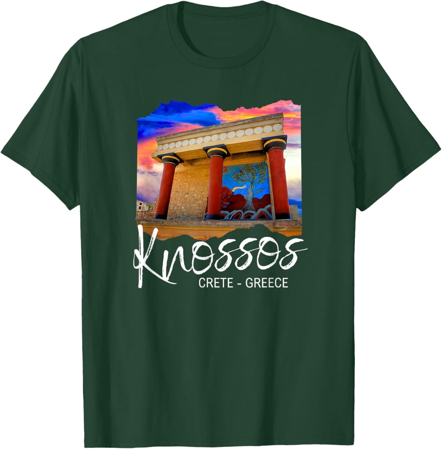 Knossos Crete / Knossos Greece T-Shirt - T-Shirt | Forest