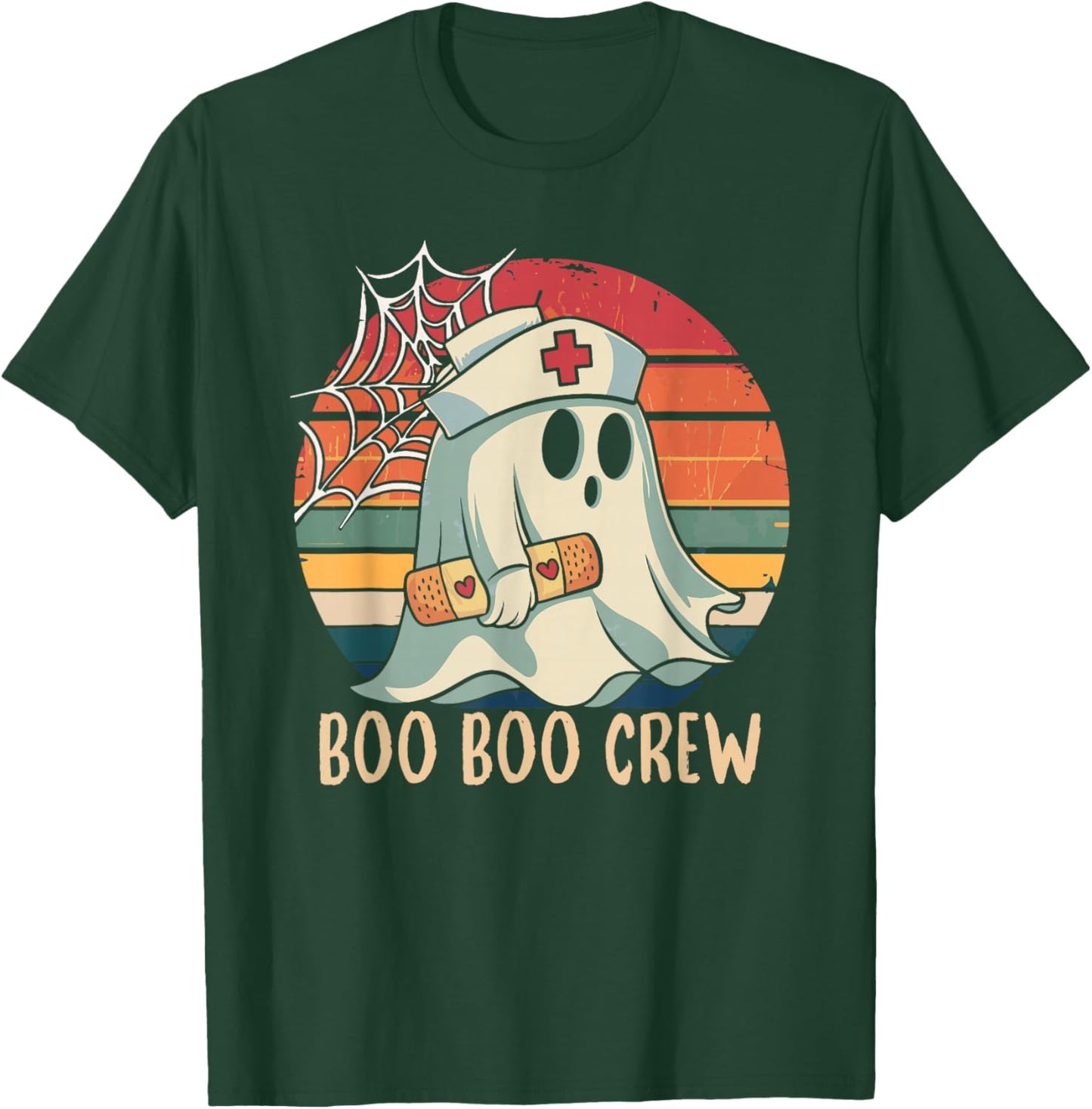 Boo Boo Crew For Nurse Halloween Nursing T-Shirt - T-Shirt | Forest