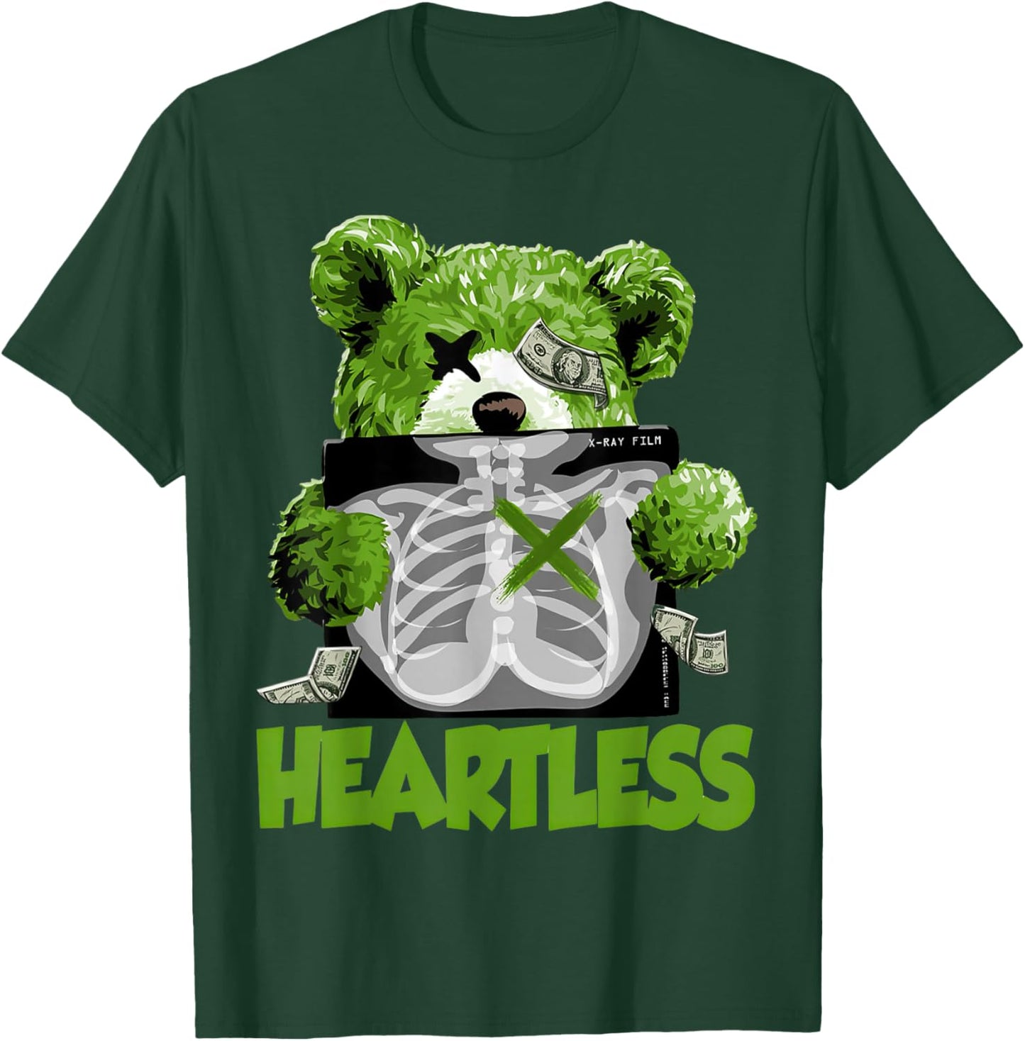 Chlorophyll Green White Color Match T-Shirt - T-Shirt | Forest