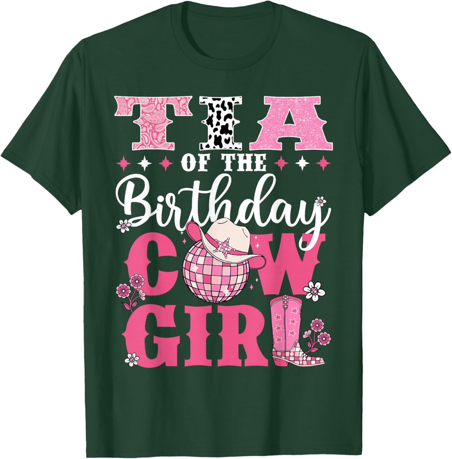 Tia Of The Birthday Cow-Girl Western Rodeo Bday Party T-Shirt - T-Shirt | Forest