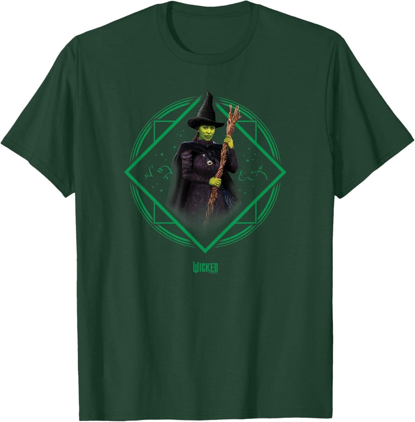 Wicked Elphaba Portrait - Black, , Small, Short Sleeve, Movie T-Shirt - T-Shirt | Forest
