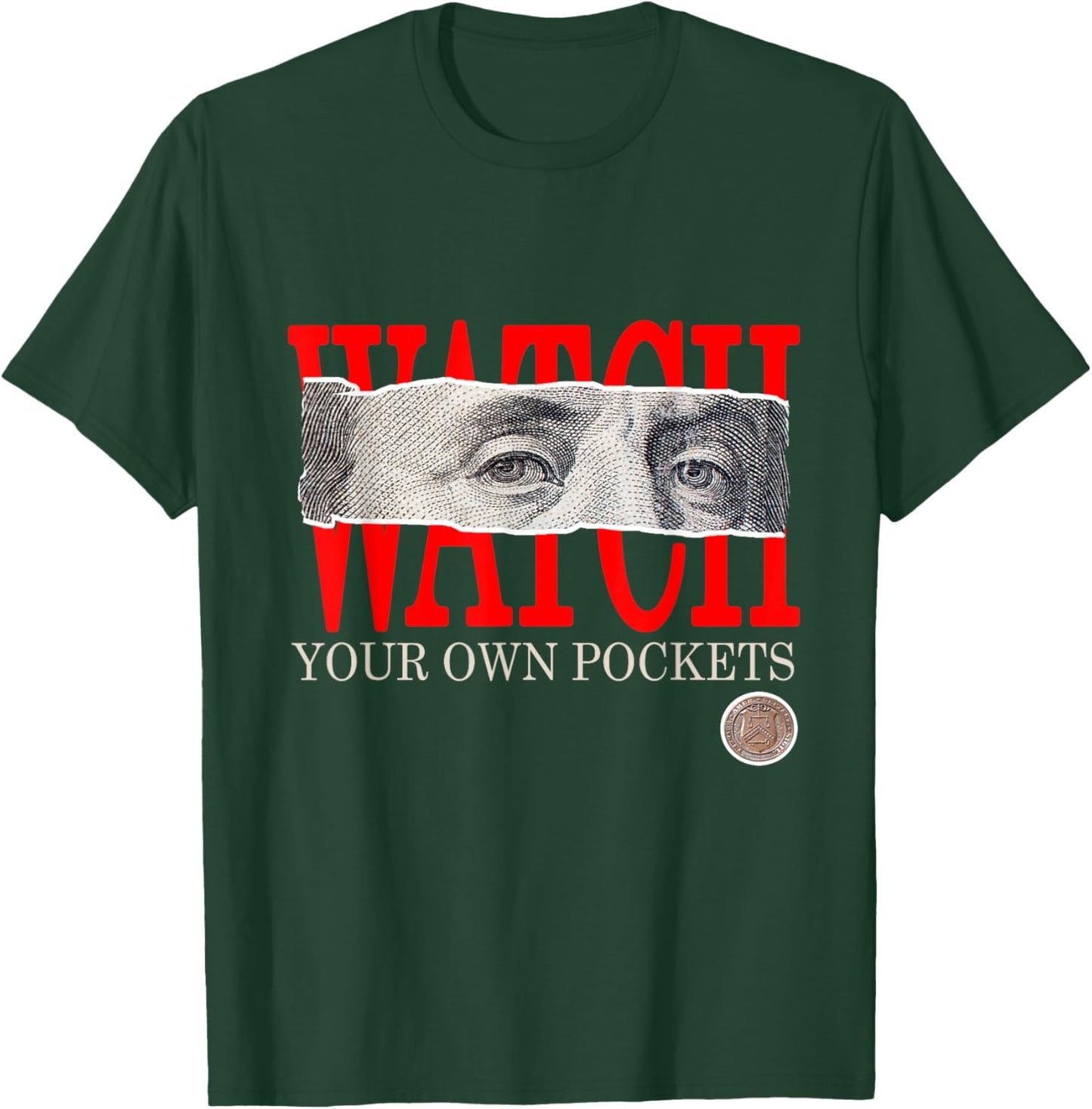 Red Watch Your Own Pockets Red Graphic T-Shirt - T-Shirt | Forest