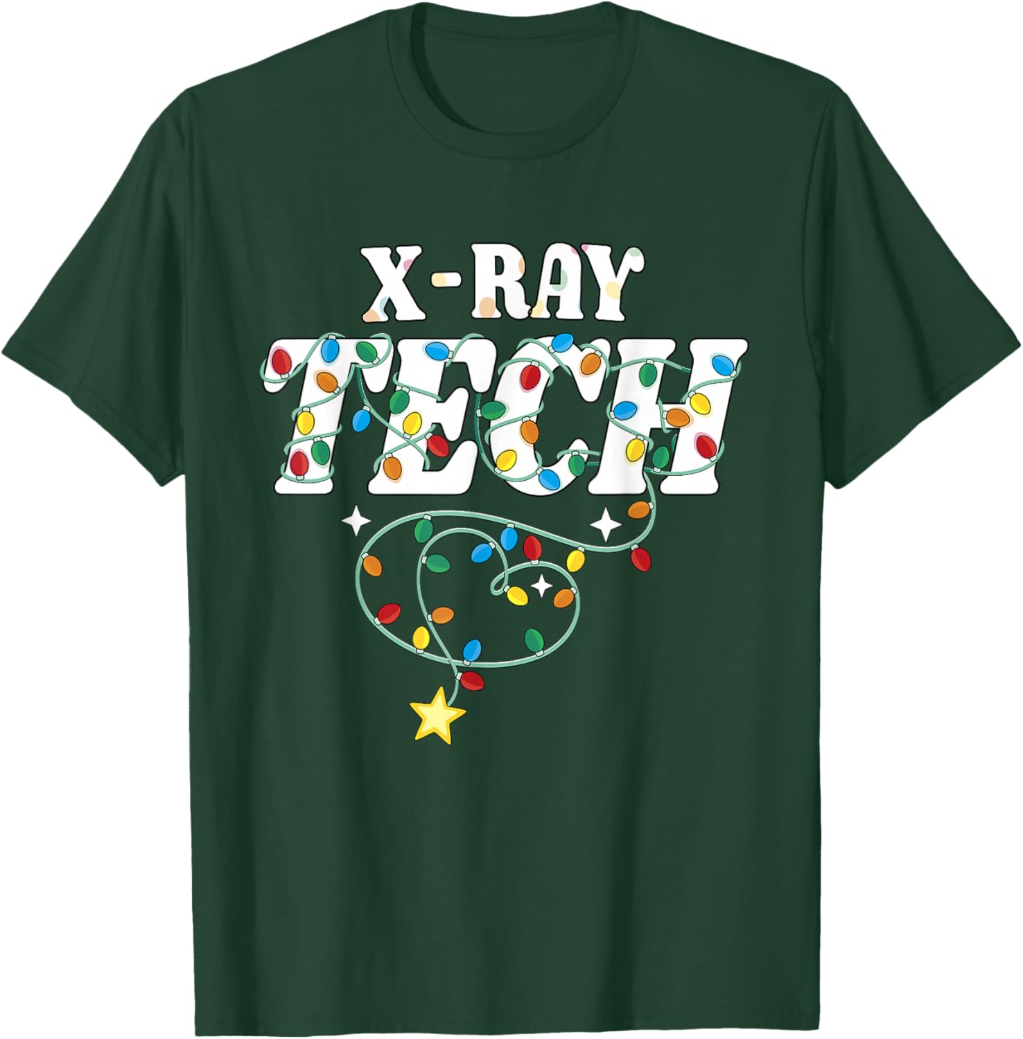 X-Ray Tech Christmas Radiologic Technologist Techs Squad T-Shirt - T-Shirt | Forest