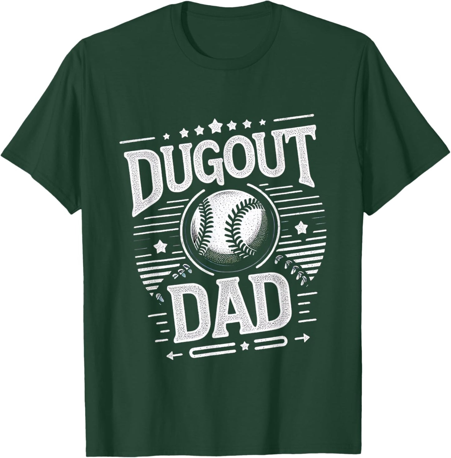 Dugout Dad T-Shirt - T-Shirt | Forest