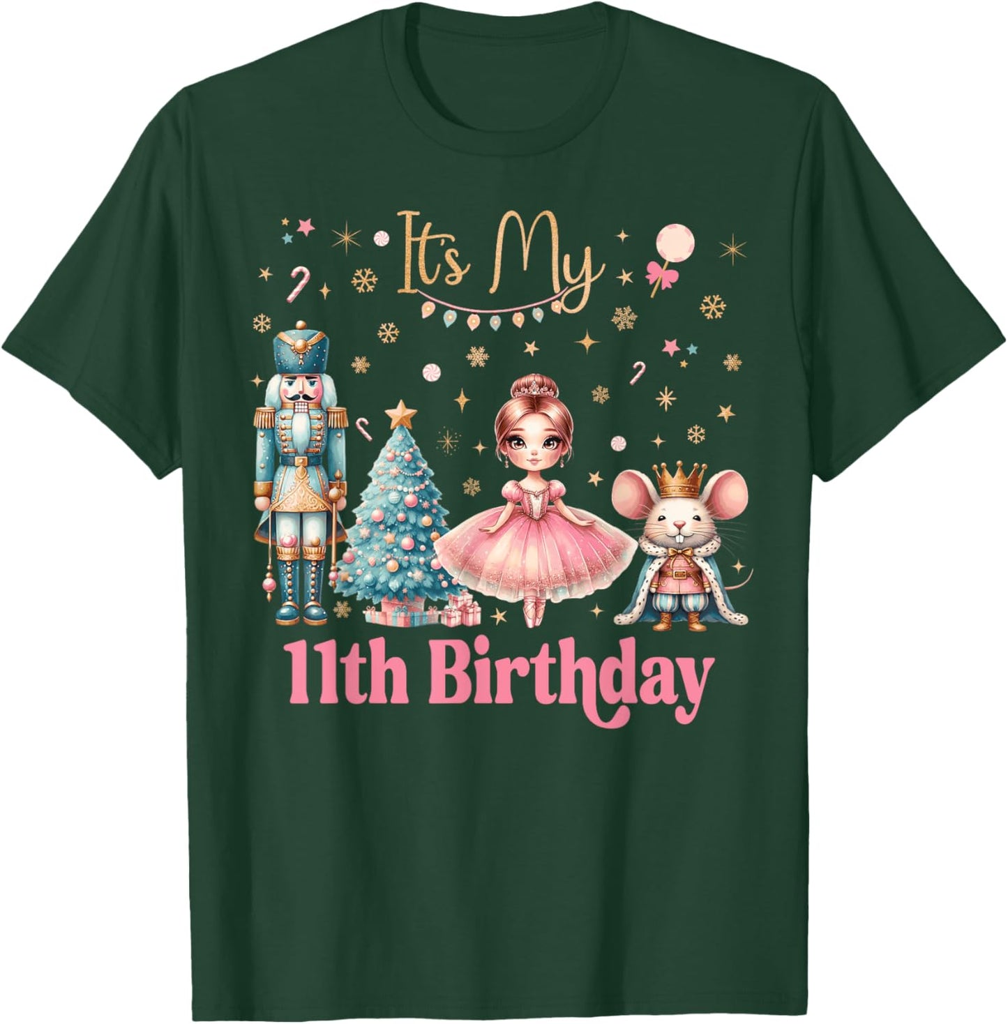 Nutcracker Birthday Girl Party Xmas Costume T-Shirt - T-Shirt | Forest