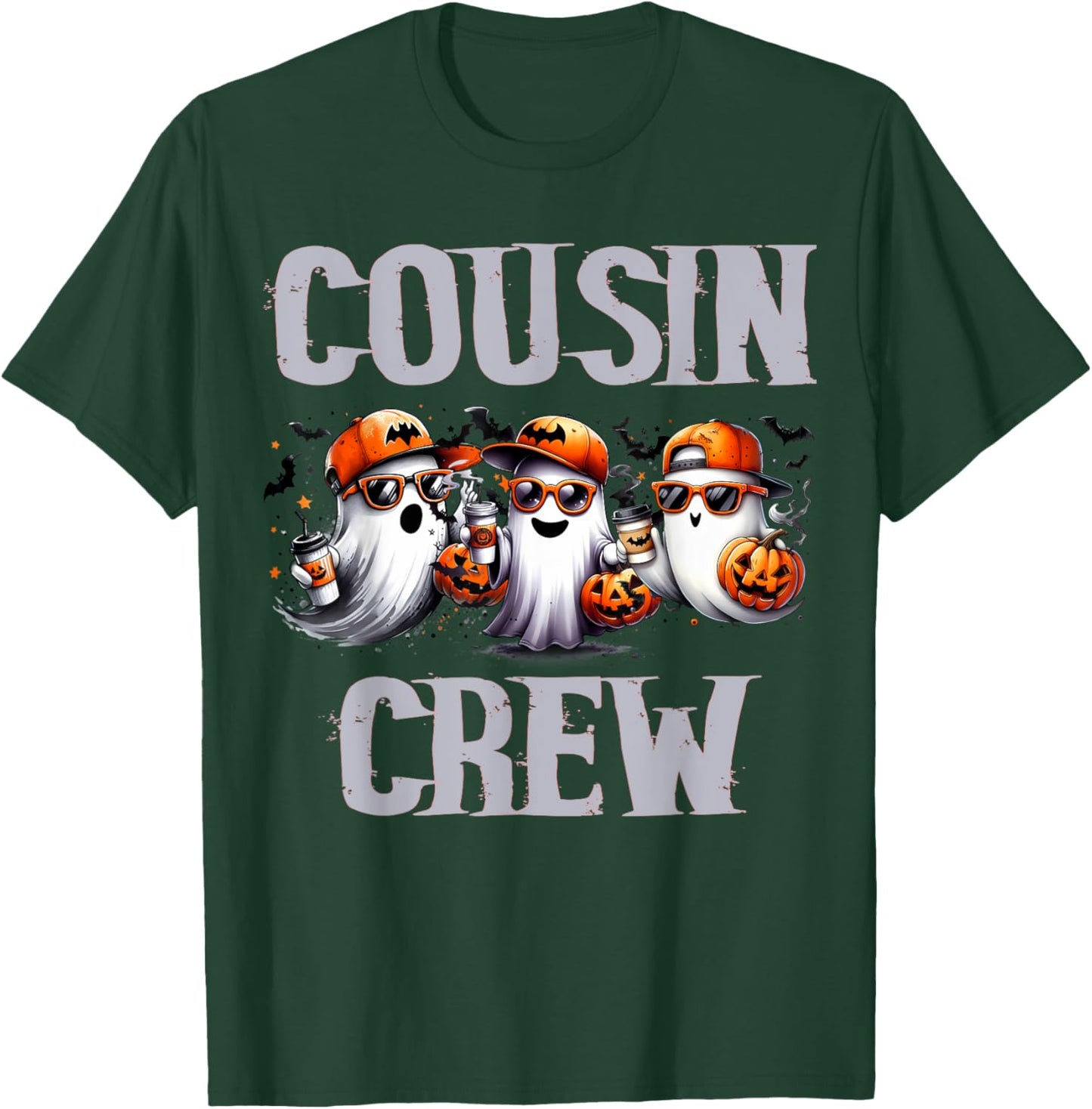 Halloween Cousin Crew Boo Ghost Kid Girl Boy Toddler Funny T-Shirt - T-Shirt | Forest