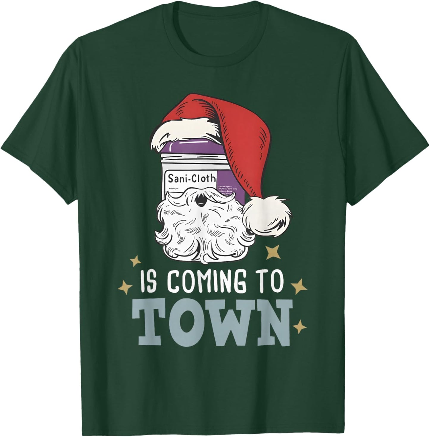 Funny Nurse Christmas Rn Tech Medical Assistant Holiday T-Shirt - T-Shirt | Forest