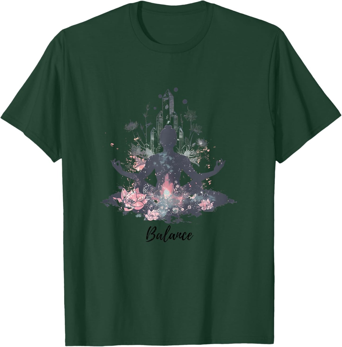 Embrace Your Inner Peace with Yoga & Meditation Inspired T-Shirt - T-Shirt | Forest