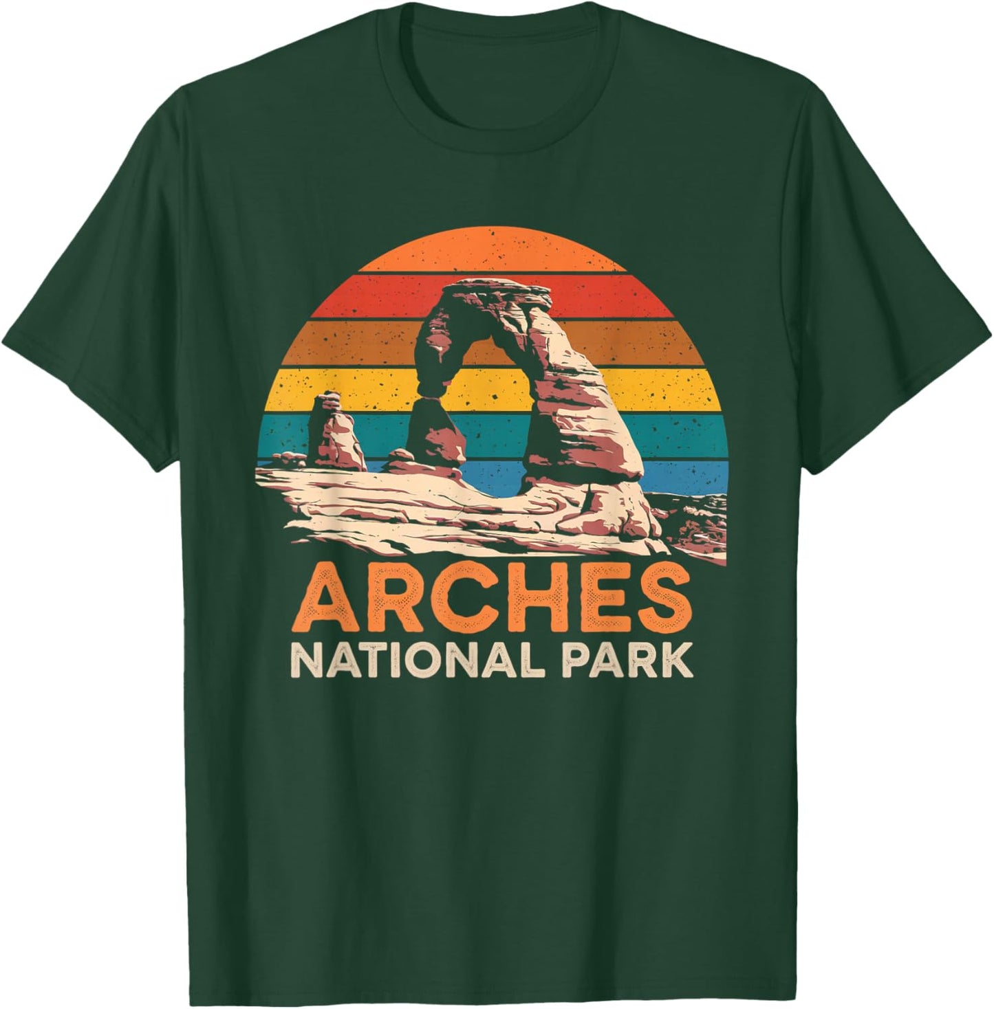 Arches National Park Vintage Utah Vintage National Park T-Shirt - T-Shirt | Forest