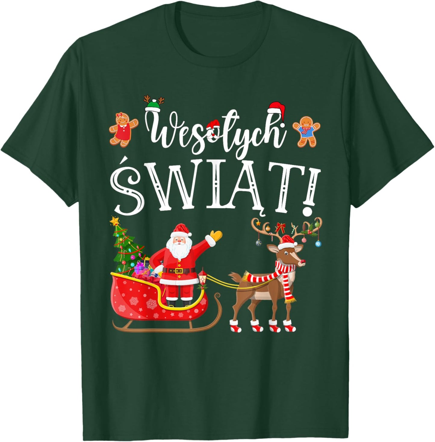 Poland Wigilia Polish Christmas / Wesolych Swiat T-Shirt - T-Shirt | Forest