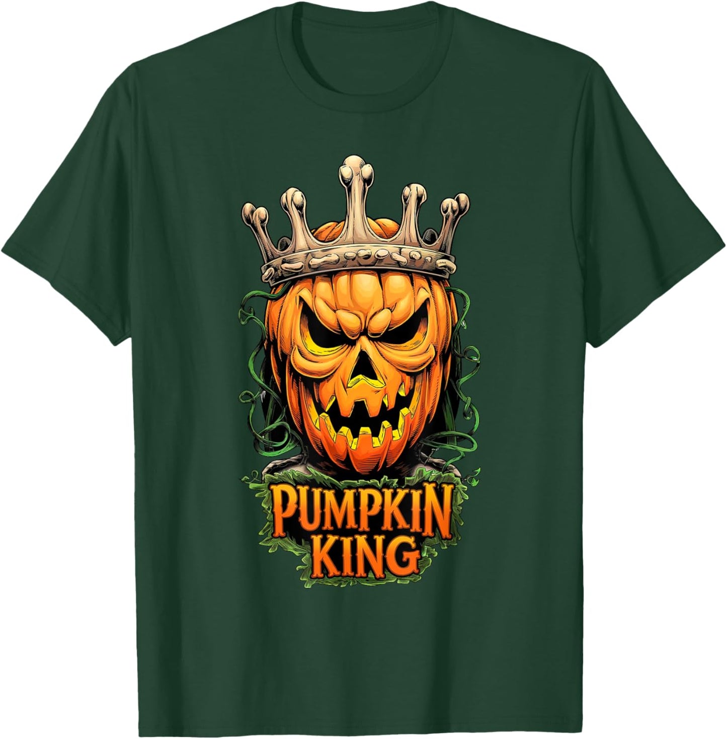 Pumpkin King Halloween Scary Evil Happy Halloween T-Shirt - T-Shirt | Forest