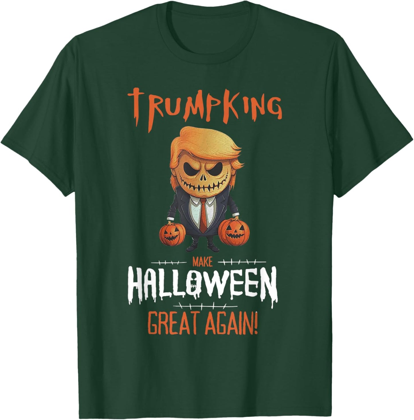 Trump Pumpkin Make Halloween Great Again T-Shirt - T-Shirt | Forest