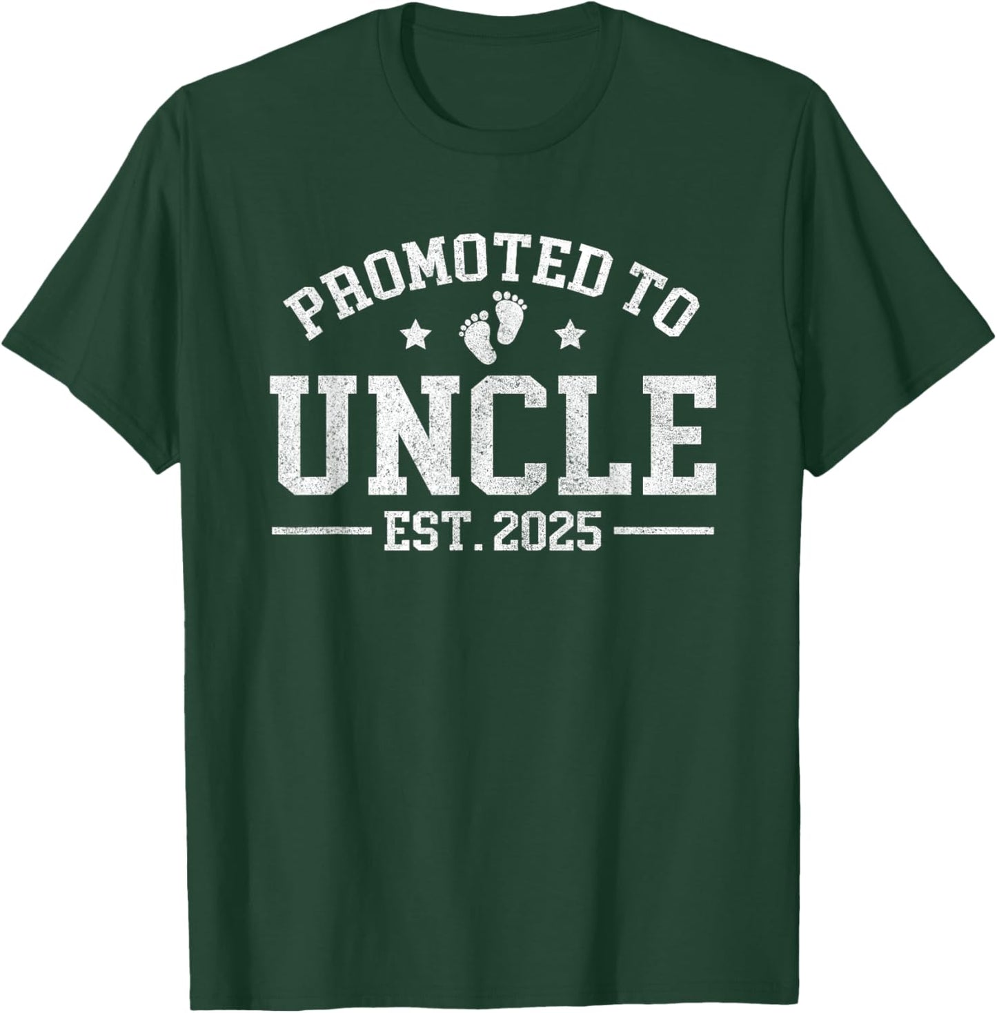 Promoted to Uncle est. 2025 Baby Announcement for Uncle T-Shirt - T-Shirt | Forest