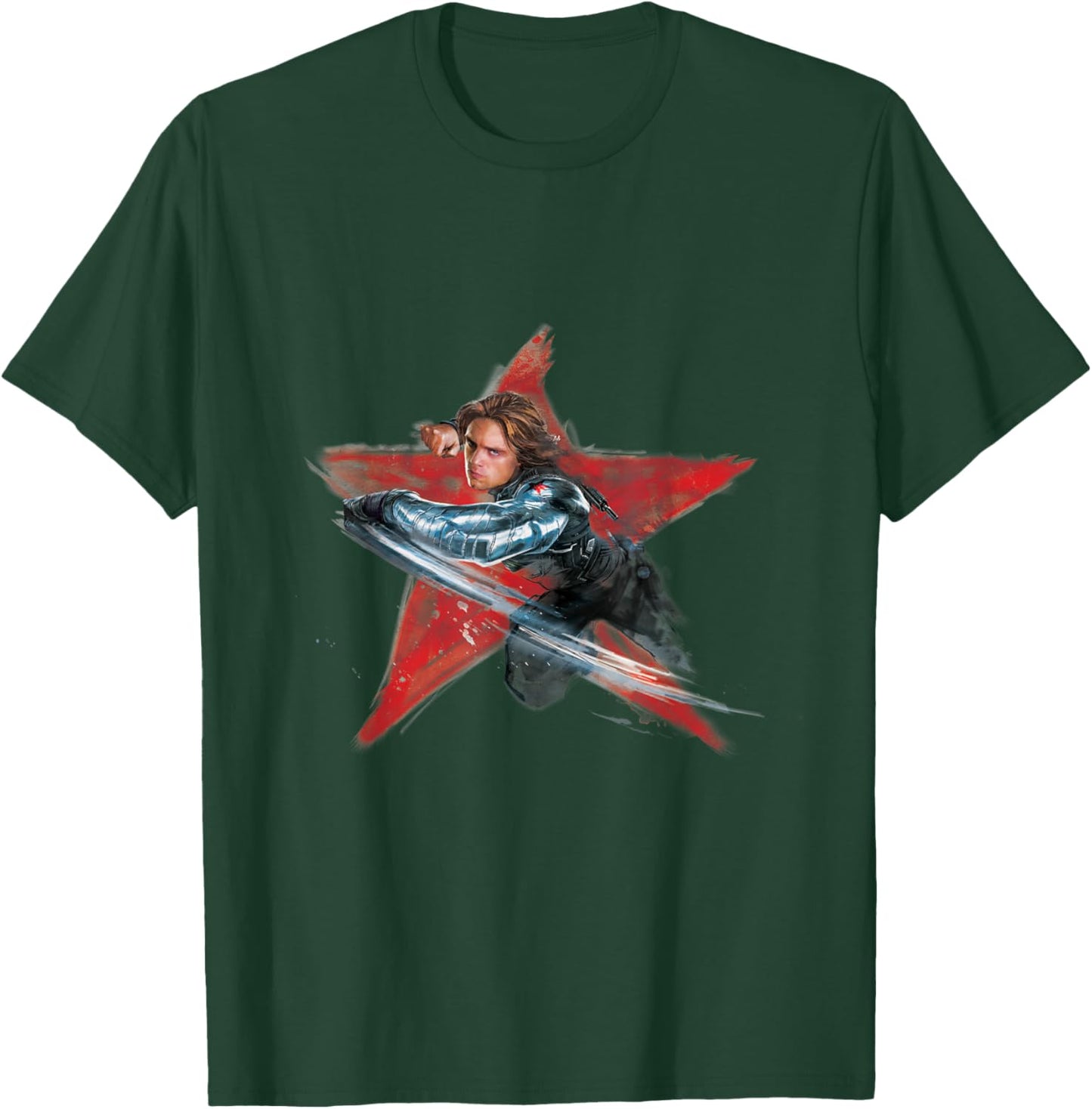 Marvel Avengers Bucky Barnes Winter Soldier T-Shirt - T-Shirt | Forest