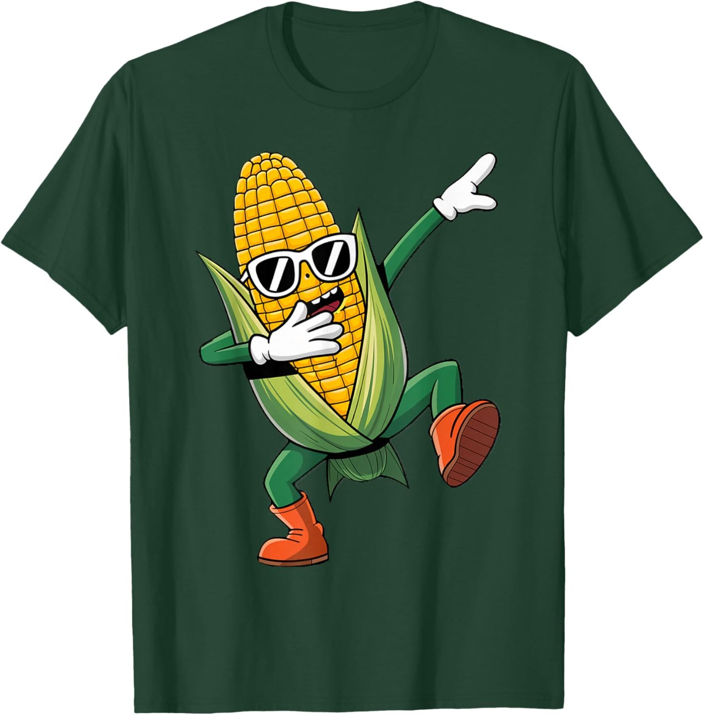 Dabbing Corn Cob | Dancing Corn Farm Farmer T-Shirt - T-Shirt | Forest