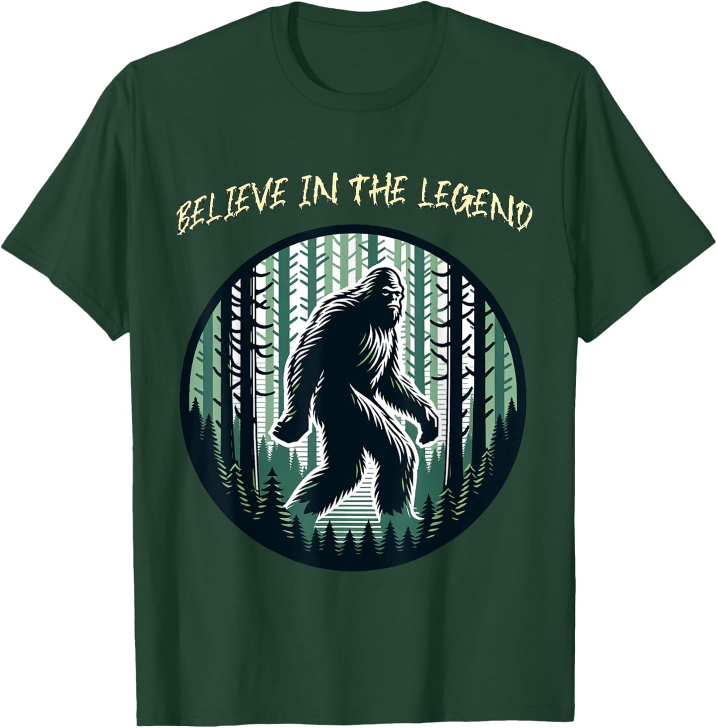 Sassy the Sasquatch Funny Retro Camping Legend Cartoon T-Shirt - T-Shirt | Forest