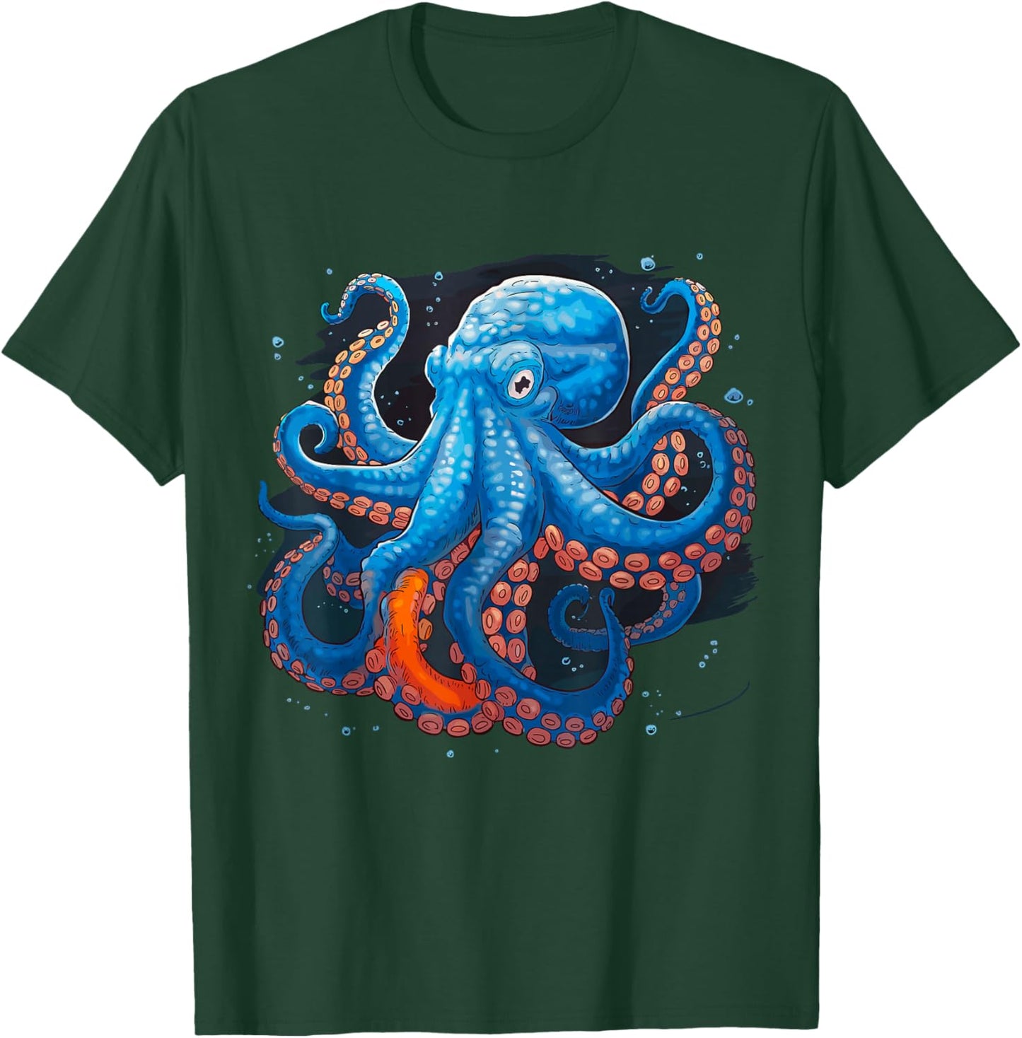 Blue Octopus T-Shirt - T-Shirt | Forest