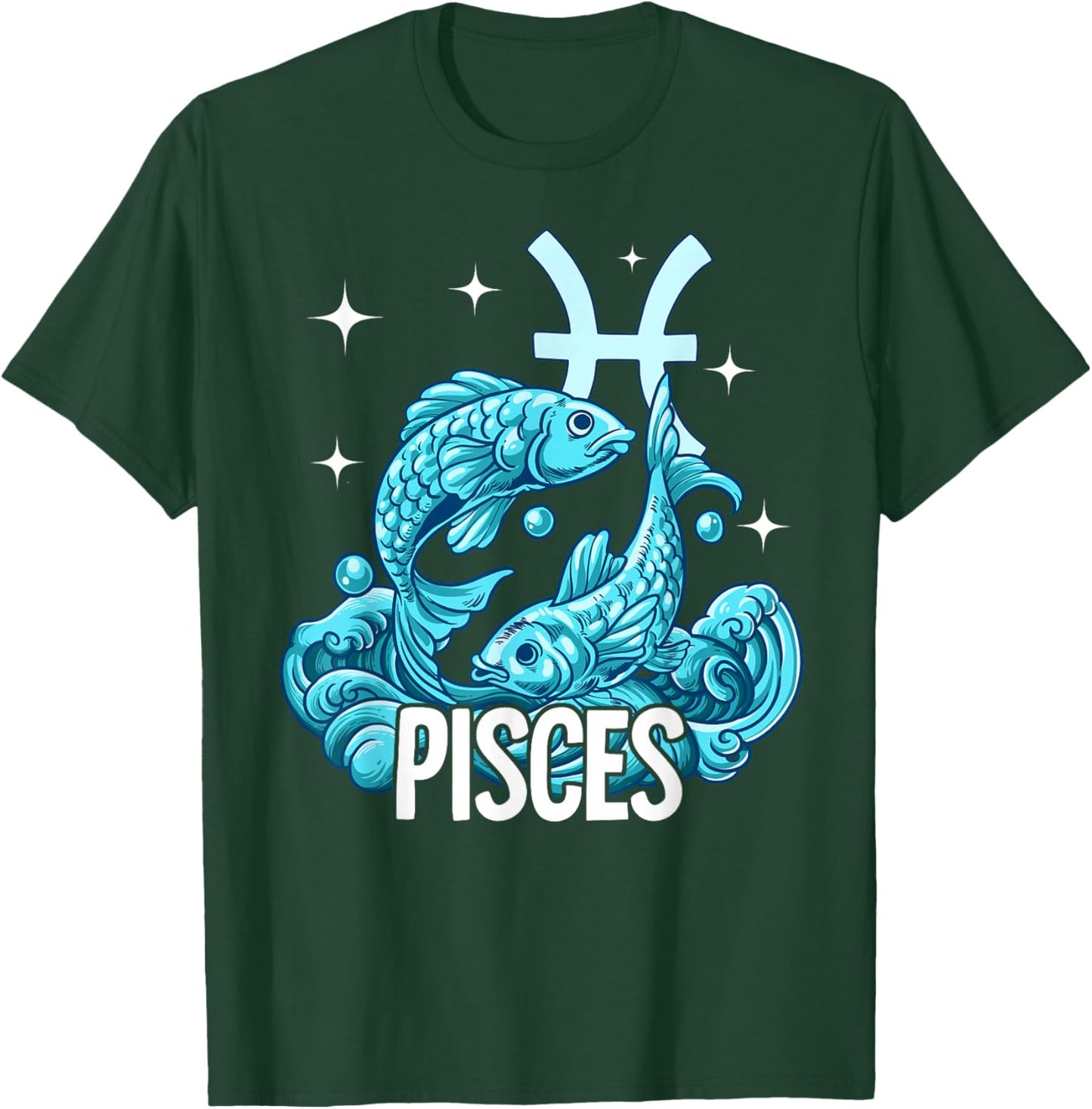 Pisces Zodiac Sign T-Shirt - T-Shirt | Forest