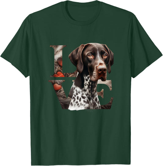 German Shorthair Pointer GSP German Shorthair Pointers T-Shirt - T-Shirt | Forest