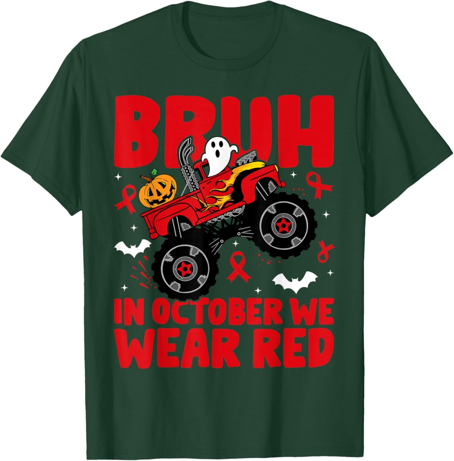 Red Ribbon Week Awareness For Toddler Kids Boys Halloween T-Shirt - T-Shirt | Forest