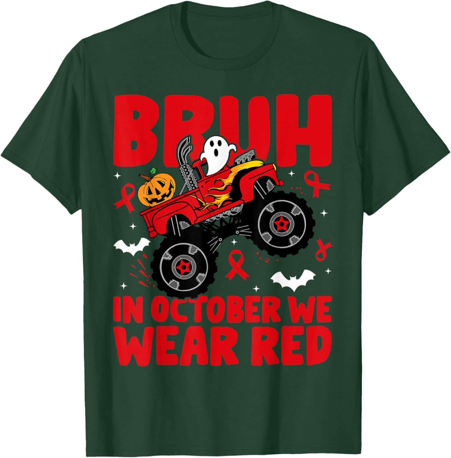 Red Ribbon Week Awareness For Toddler Kids Boys Halloween T-Shirt - T-Shirt | Forest