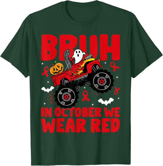 Red Ribbon Week Awareness For Toddler Kids Boys Halloween T-Shirt - T-Shirt | Forest