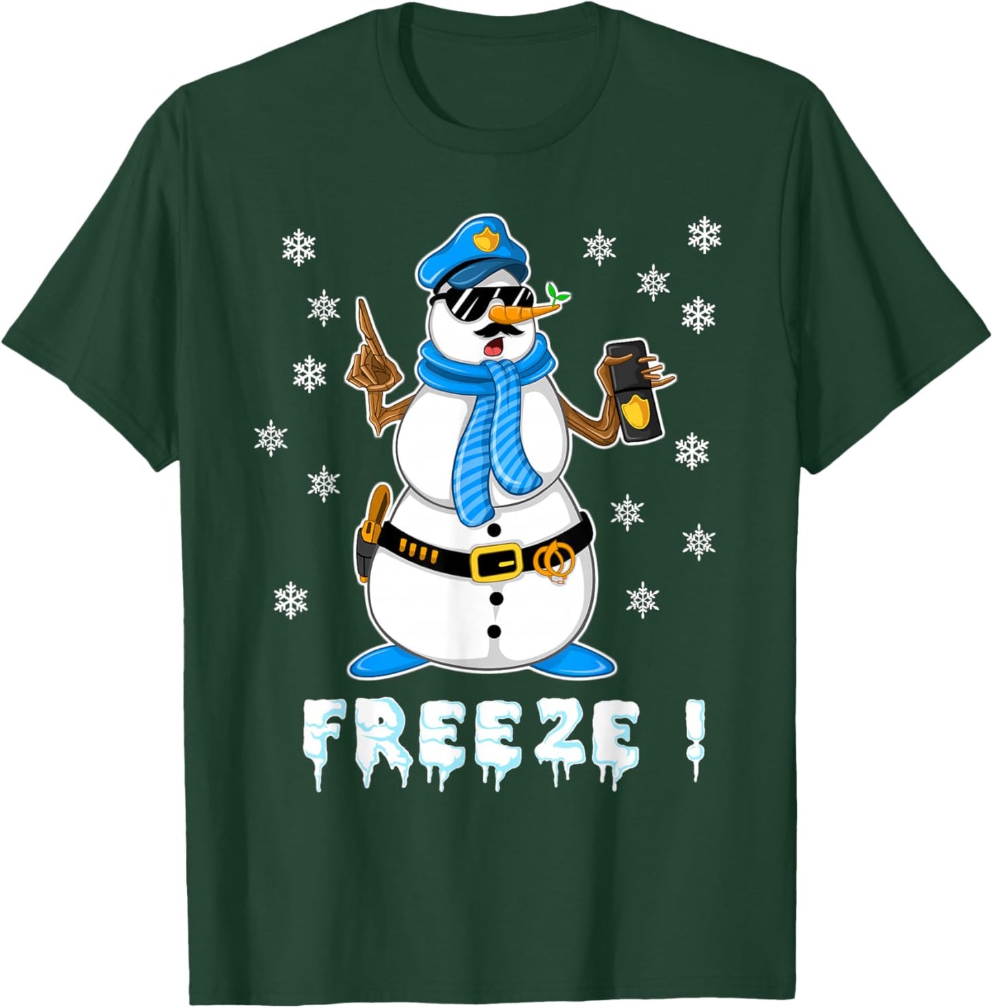 Cool Police Officer Design For Boys Kids Toddler Cop Police T-Shirt - T-Shirt | Forest