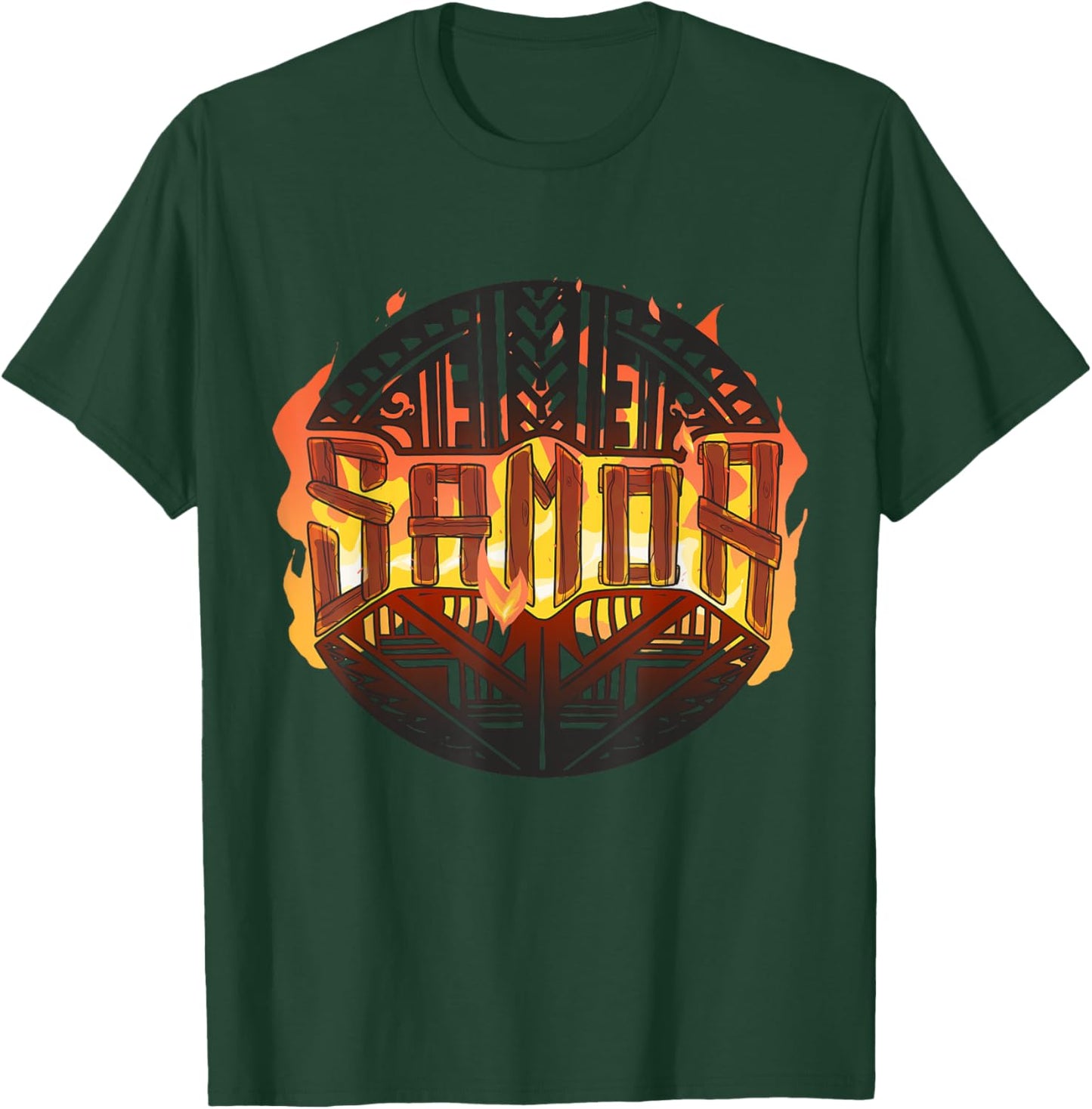 Samoa Family Pride Polynesian South Pacific Tatau Samoan T-Shirt - T-Shirt | Forest