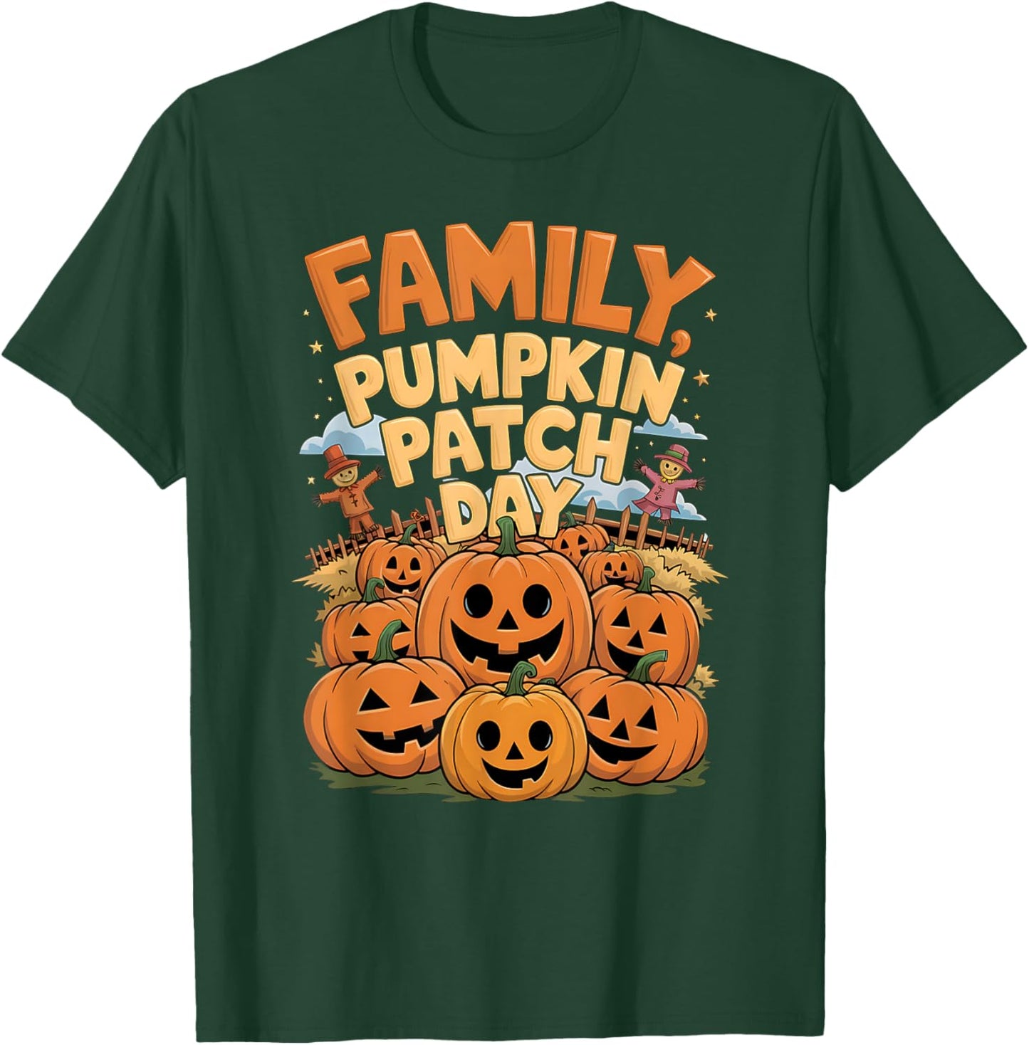 Matching Family Adventure Fun Family Pumpkin Patch Day T-Shirt - T-Shirt | Forest