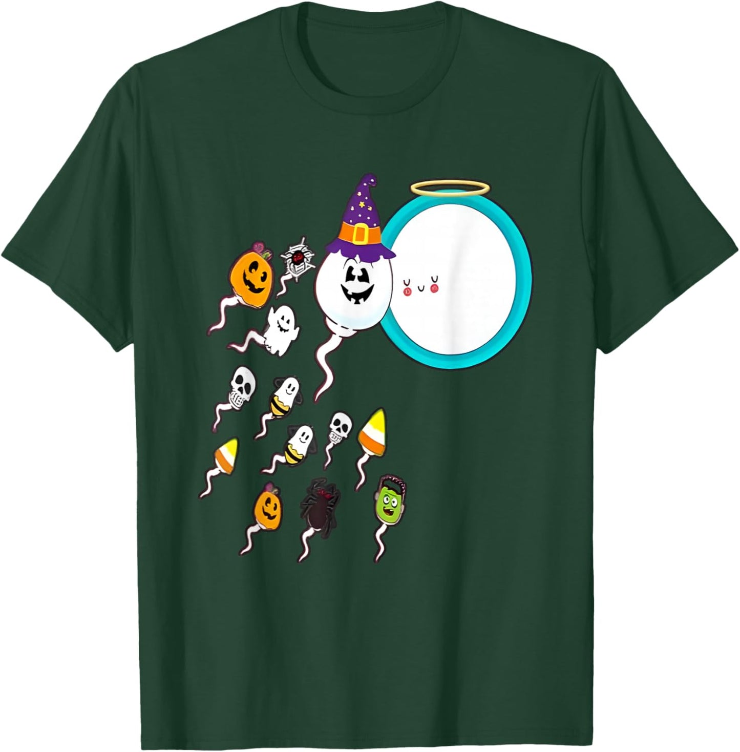 Sperm Load Funny Halloween T-Shirt - T-Shirt | Forest
