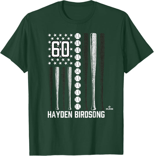 Baseball American Flag Hayden Birdsong San Francisco T-Shirt - T-Shirt | Forest