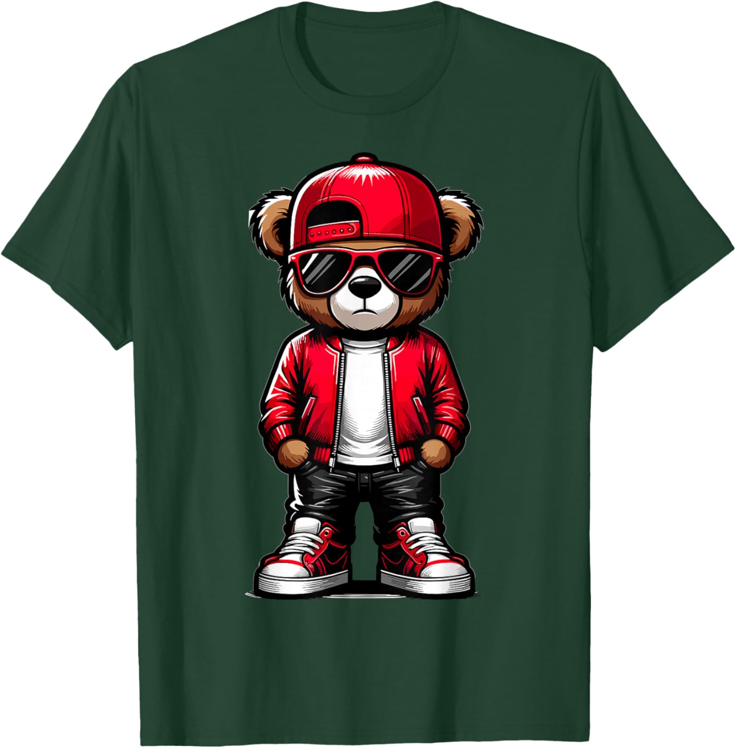 Hip Hop Teddy Bear Rap Music lover T-Shirt - T-Shirt | Forest