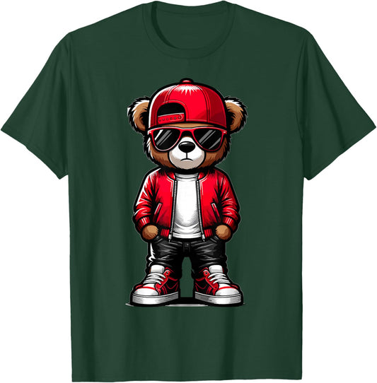 Hip Hop Teddy Bear Rap Music lover T-Shirt - T-Shirt | Forest
