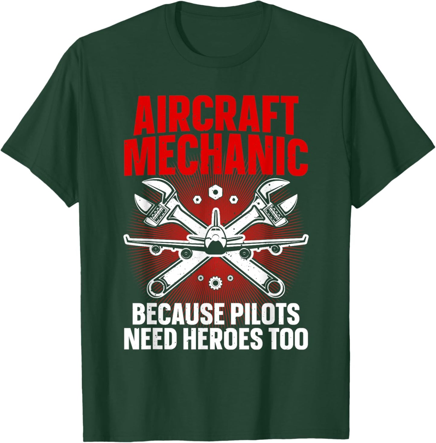 Cool Aircraft Mechanic Art Women Aviation Mechanic T-Shirt - T-Shirt | Forest
