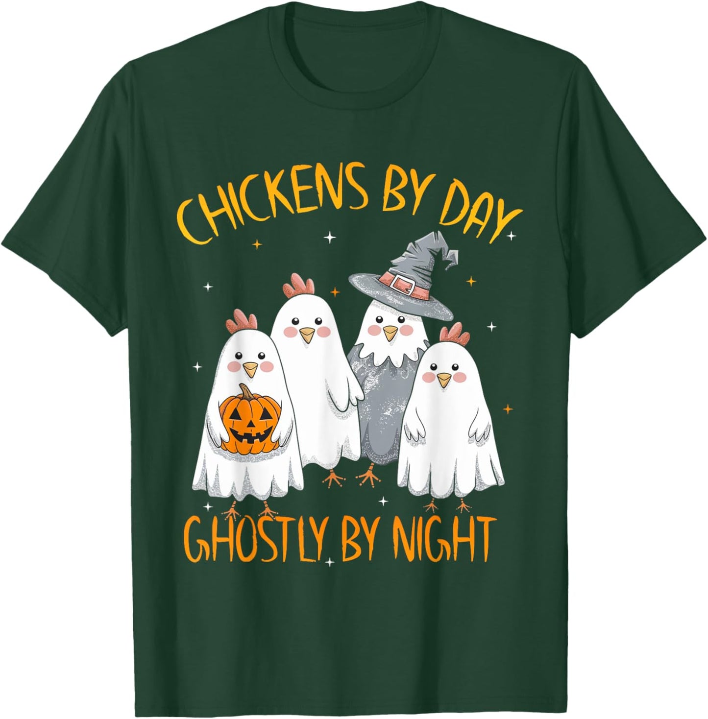 Funny Chicken Halloween Costume Spooky Season Chickens Witch T-Shirt - T-Shirt | Forest