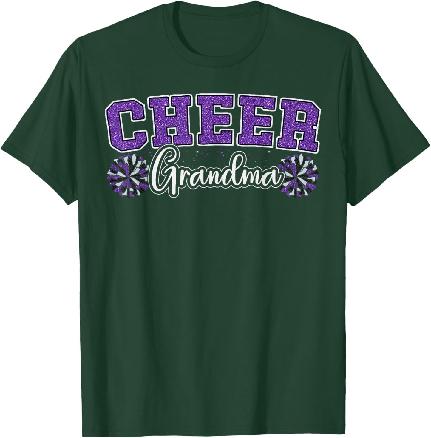 Cheer Grandma My Favorite Cheerleader Calls Me G-ma Purple T-Shirt - T-Shirt | Forest