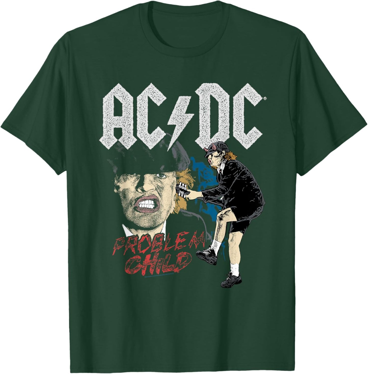 AC/DC Angus Young Problem Child T-Shirt - T-Shirt | Forest