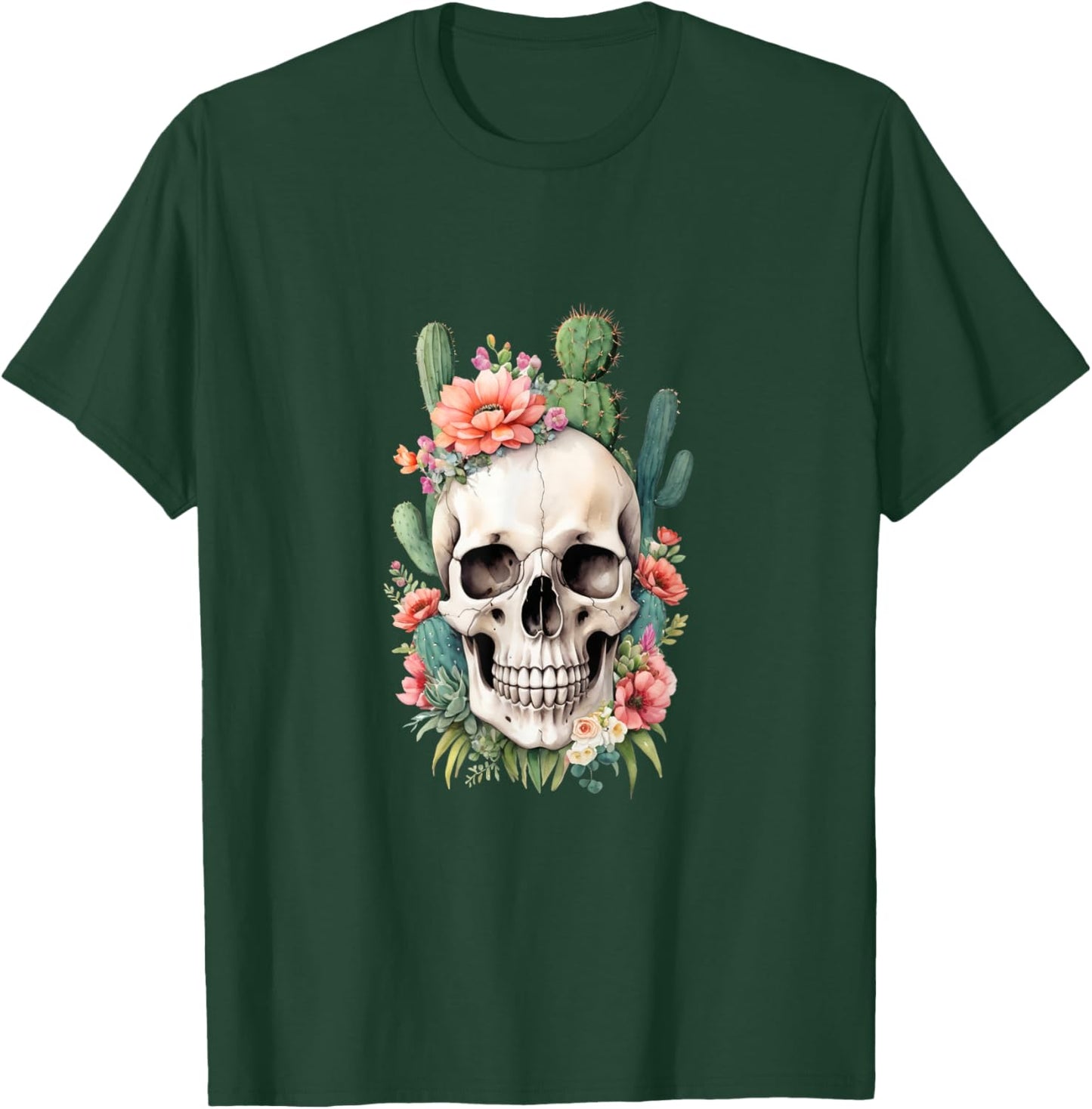 Desert Skull Garden Art T-Shirt - T-Shirt | Forest