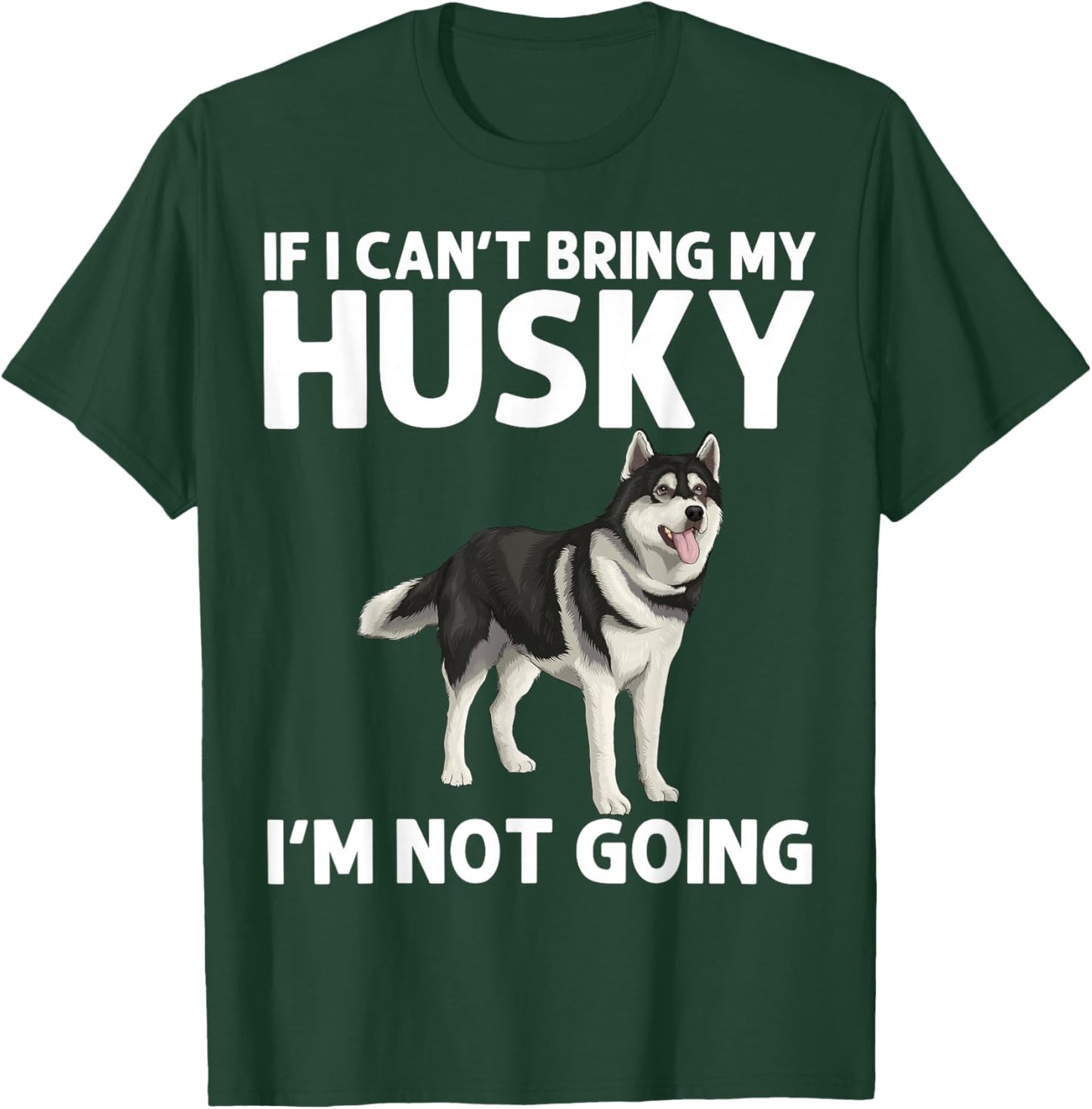 Husky Design Women Siberian Husky Dog Husky Lover T-Shirt - T-Shirt | Forest